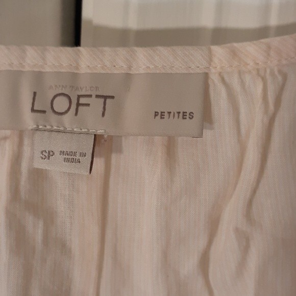 Lord & Taylor Madras plaid shorts xs 2 & loft top shirt blouse s p sp soft girl - Picture 3 of 10